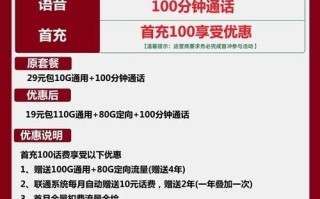 联通年华卡19元包110G通用+80G定向+100分钟通话 联通年华卡19元包110G通用+80G定向+100分钟通话
