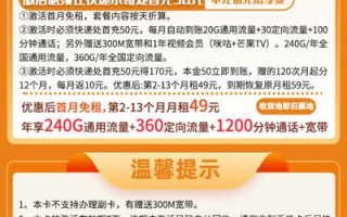移动芒果卡APP专属流量范围，59元
